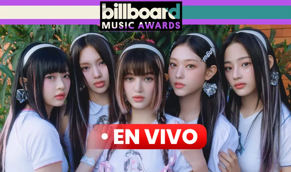 NewJeans es un grupo de k-pop de cinco miembros. Su canción más famosa es 'Super Shy'. Foto: composición LR/Billboard Music Awards/NewJeans