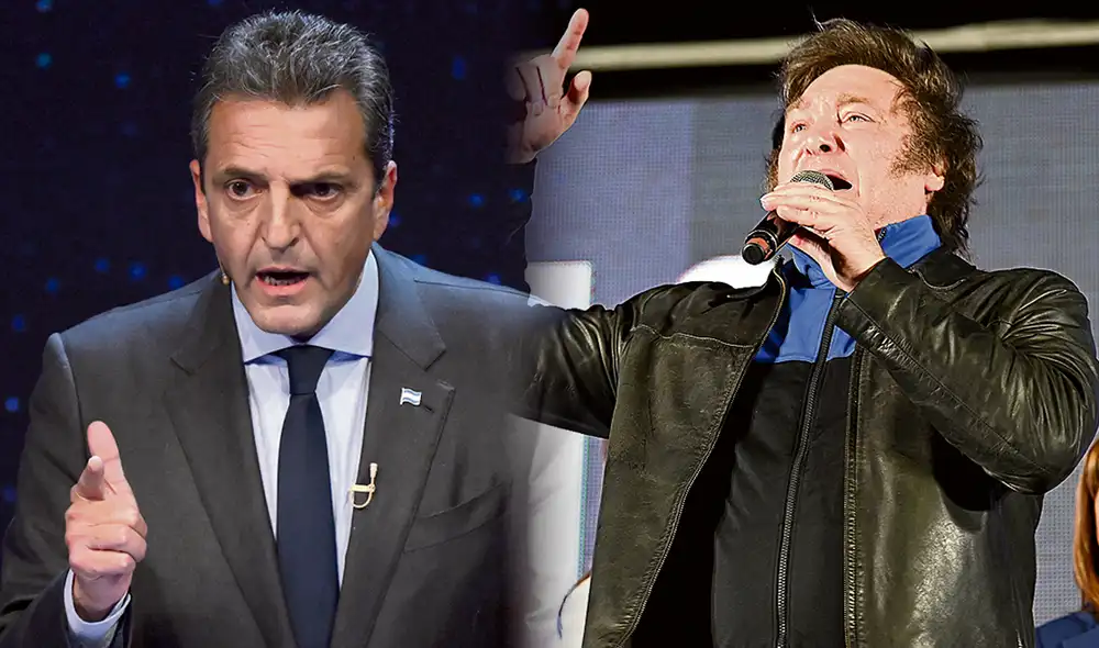 Nada está dicho. Massa y Milei, uno de ellos será elegido hoy sucesor del presidente Alberto Fernández. Clave de la elección serán los indecisos. Foto: composiciónLR/EFE