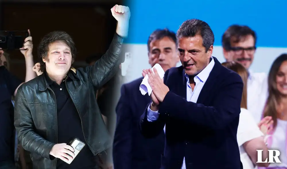 Sergio Massa anunció que ya se comunicó con el virtual nuevo presidente de Argentina, Javier Milei. Foto: composición LR/EFE Sergio Massa anunció que ya se comunicó con el virtual nuevo presidente de Argentina, Javier Milei. Foto: composición LR/EFE