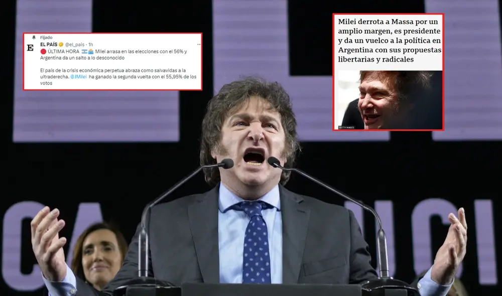 Javier Milei gobernará Argentina por los próximos cuatro años. Foto: composición LR/AFP Javier Milei gobernará Argentina por los próximos cuatro años. Foto: composición LR/AFP