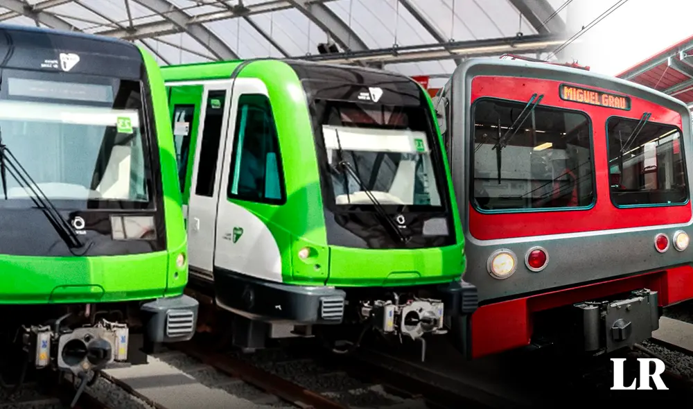 Línea 1 del Metro de Lima cuenta con 26 estaciones. Foto: composición Álvaro Lozano/La República Línea 1 del Metro de Lima cuenta con 26 estaciones. Foto: composición Álvaro Lozano/La República