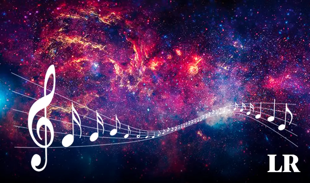 La partitura inspirada en el Centro Galáctico está disponible para descargarse gratis. Foto: composiciónLR/NASA