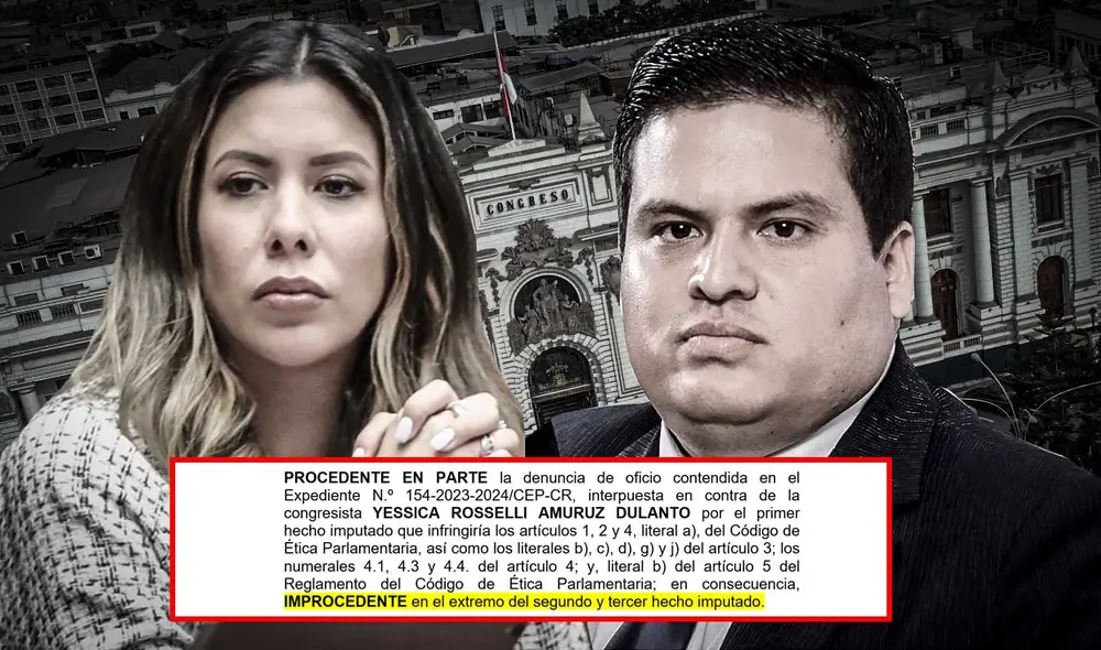 Rosselli Amuruz podría ser blindada en comisión que preside Diego Bazán. Foto: composición La República. Rosselli Amuruz podría ser blindada en comisión que preside Diego Bazán. Foto: composición La República.