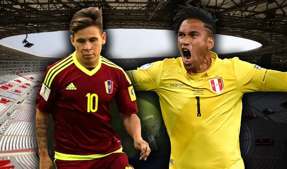 Perú vs. Venezuela se enfrentan en el estadio Nacional. La Vinotinto nunca ganó en Lima. Foto: composición GLR