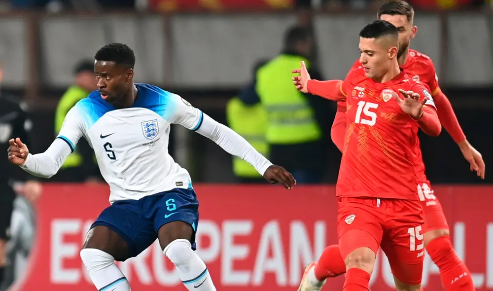 Inglaterra ya tenía segura su clasificación a la Eurocopa como cabeza de serie. Macedonia del Norte ya estaba eliminado. Foto: EFE Inglaterra ya tenía segura su clasificación a la Eurocopa como cabeza de serie. Macedonia del Norte ya estaba eliminado. Foto: EFE