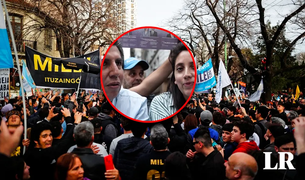 Connacionales permanecieron en la concentración de los simpatizante de Milei. Foto: composición de Fabrizio Oviedo/La Nación/CNN Connacionales permanecieron en la concentración de los simpatizante de Milei. Foto: composición de Fabrizio Oviedo/La Nación/CNN