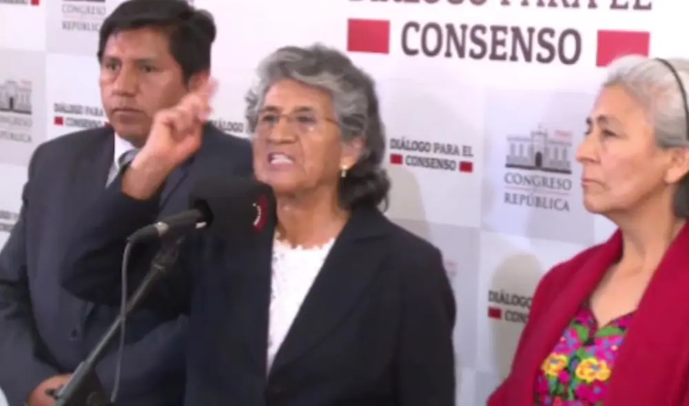 Madre de Vladimir Cerrón declaró que recibe amenazas. Foto: captura de pantalla/Canal N Madre de Vladimir Cerrón declaró que recibe amenazas. Foto: captura de pantalla/Canal N