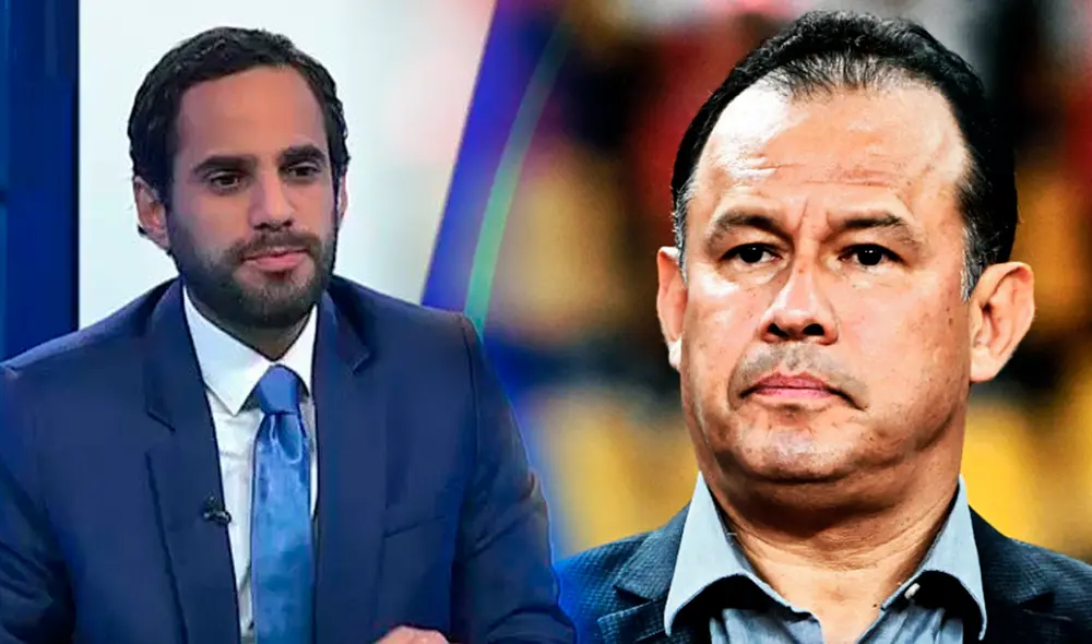 Juan Reynoso asumió el mando de la selección peruana en el 2022. Foto: composición LR/Movistar Deportes