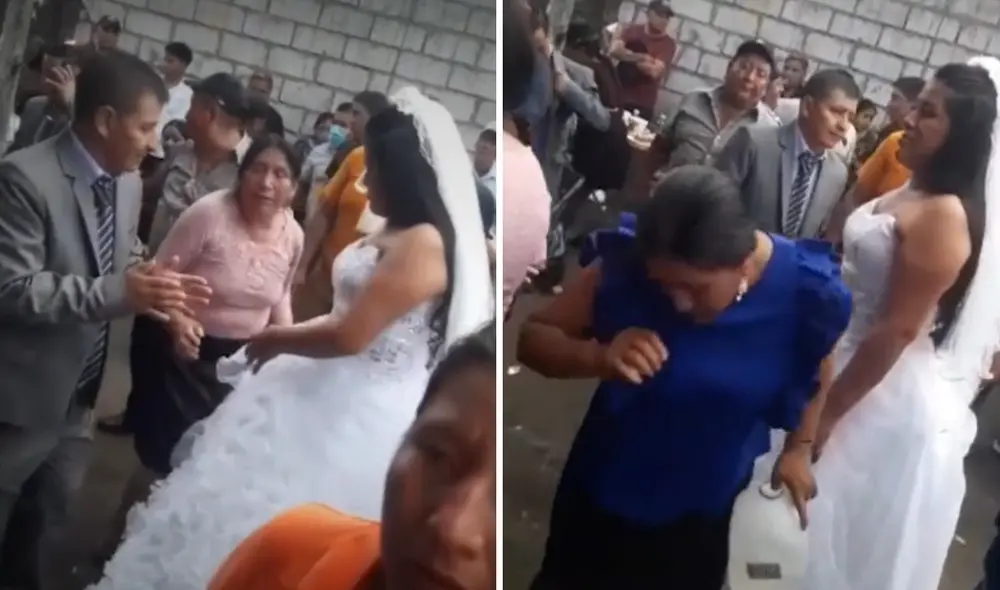 Novia ecuatoriana se casó, pero sus conductas en medio del jubilo de sus invitados fue tendencia en TikTok. Foto: captura de TikTok