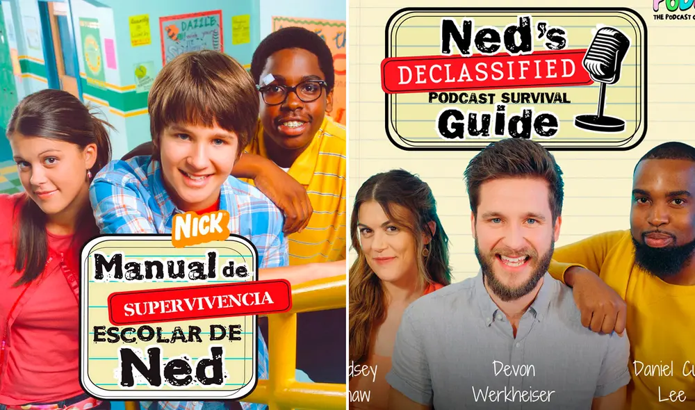 ‘Manual de supervivencia escolar de Ned’ tuvo 3 temporadas y estuvo al aire desde 2004 a 2007. Foto: composición LR/Nickelodeon/Ned's Declassified Podcast Survival Guide ‘Manual de supervivencia escolar de Ned’ tuvo 3 temporadas y estuvo al aire desde 2004 a 2007. Foto: composición LR/Nickelodeon/Ned's Declassified Podcast Survival Guide