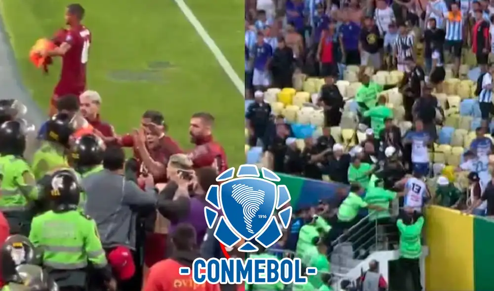 La Conmebol condenó los episodios de violencia, pero deslizó que no aplicaría castigos. Foto: composición de LR/captura de X