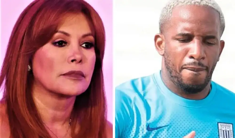 Magaly Medina fue denunciada por la madre de Jefferson Farfán por llamarla 'alcahueta'. Foto: composición LR/Captura YouTube/Gol Perú/Instagram Magaly Medina fue denunciada por la madre de Jefferson Farfán por llamarla 'alcahueta'. Foto: composición LR/Captura YouTube/Gol Perú/Instagram