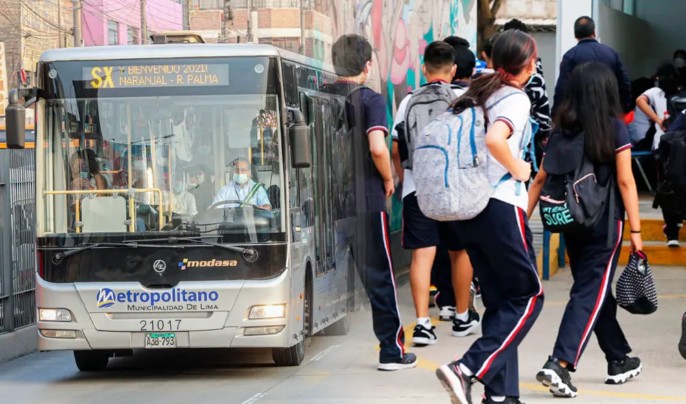 Transporte público está obligado a respetar el medio pasaje a los estudiantes del país. Foto: composición de Jazmín Ceras/La República