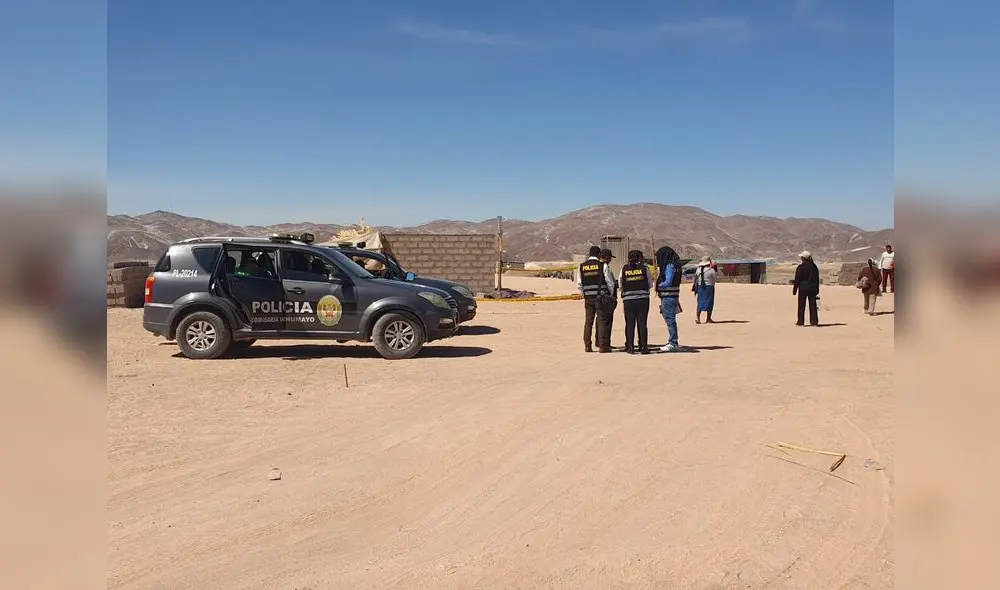 Policía recolectó los casquillos de bala. Foto: cortesía