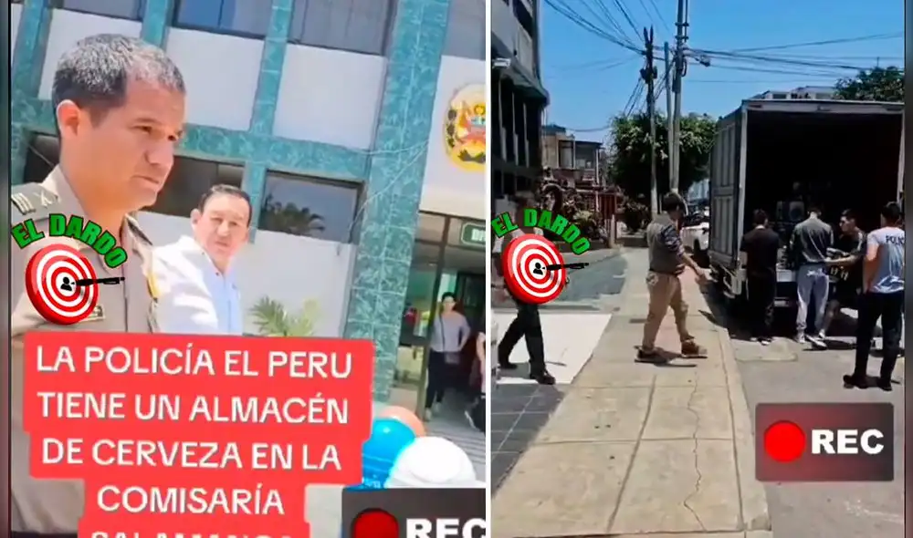 Efectivos fueron cuestionados por los transeúntes testigos. Foto: El Dardo TV/TikTok