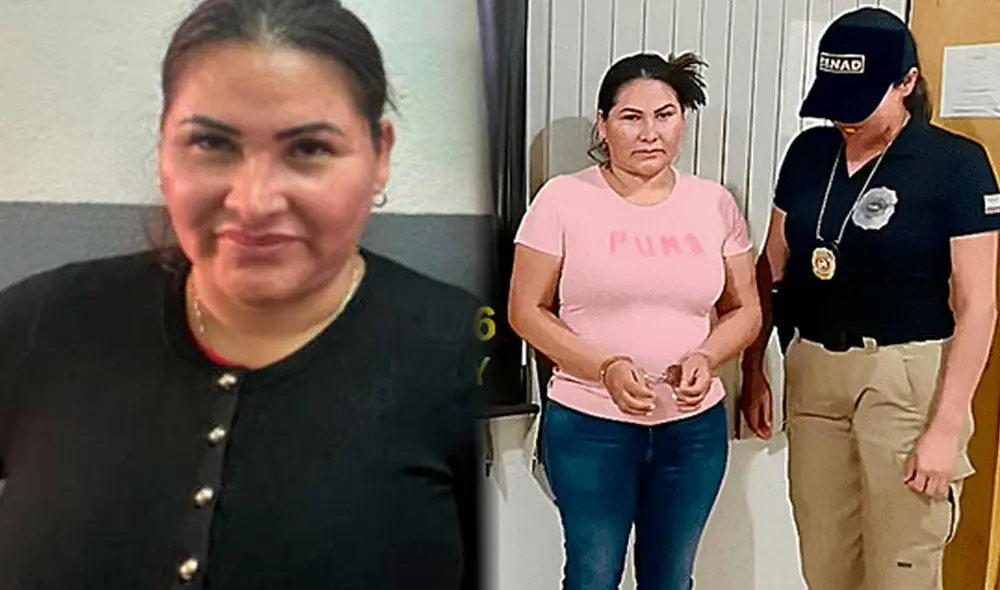 Reyna Gozme La Fuente "se encarga de distribuir por vía aérea cocaína procedente de Perú", dijo una autoridad de Paraguay. Foto: composición LR/Policía de Paraguay