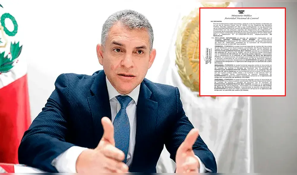 Rafael Vela estará suspendido y sin goce de haber. Foto: composición / LR / IDL Rafael Vela estará suspendido y sin goce de haber. Foto: composición / LR / IDL