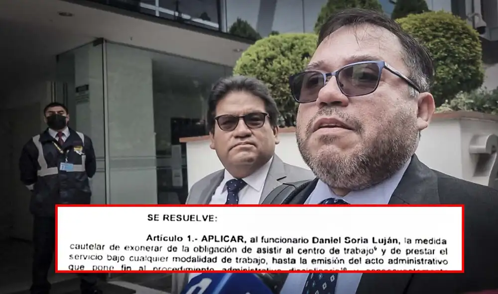 Procurador Daniel Soria y la resolución del Ministerio de Justicia. (Foto composición: La República)