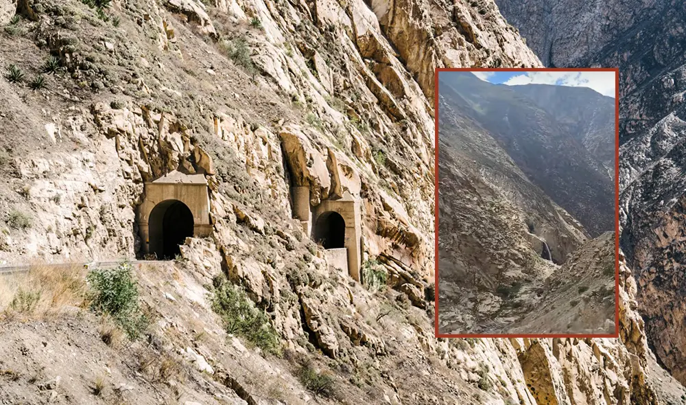 Cañón del Pato, la belleza de un paisaje y una carretera que desata temores, se viralizó en TikTok. Foto: composición LR/Hotel Cuesta Serena