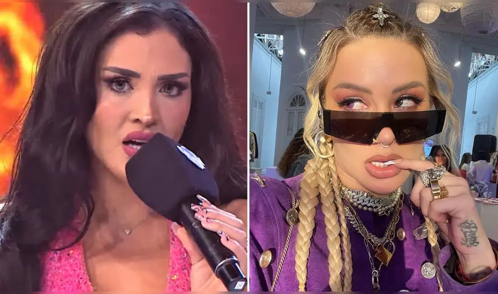 Leslie Shaw ha enfrentado críticas de diversas cantantes del medio. Foto: composición LR/Leslie Shaw/Instagram/captura de América TV