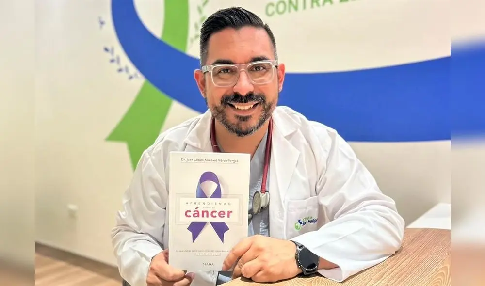 Juan Carlos Samamé, médico oncólogo. Autor del libro "Aprendiendo sobre el cáncer". Foto: Difusión.