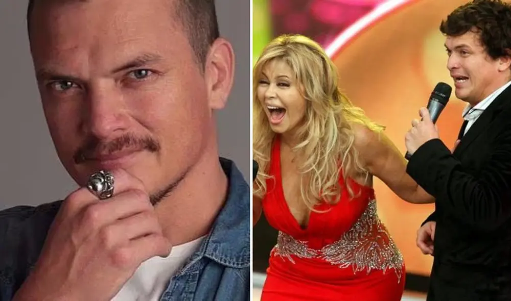 Óscar López Arias trabajó en 'El gran show' como coanimador de Gisela Valcárcel. Foto: composición LR/Óscar López Arias/Instagram/Captura América TV