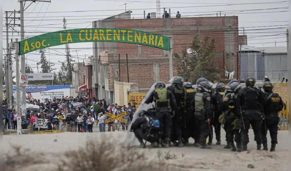 Durante los reclamos sucedieron tres muertes por armas de fuego entre diciembre 2022 y enero del 2023. Foto: la República Durante los reclamos sucedieron tres muertes por armas de fuego entre diciembre 2022 y enero del 2023. Foto: la República