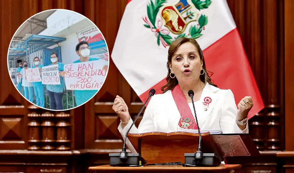 Dina Boluarte, además, señaló que 140.000 trabajadores se beneficiarán. Foto: composición La República/La República