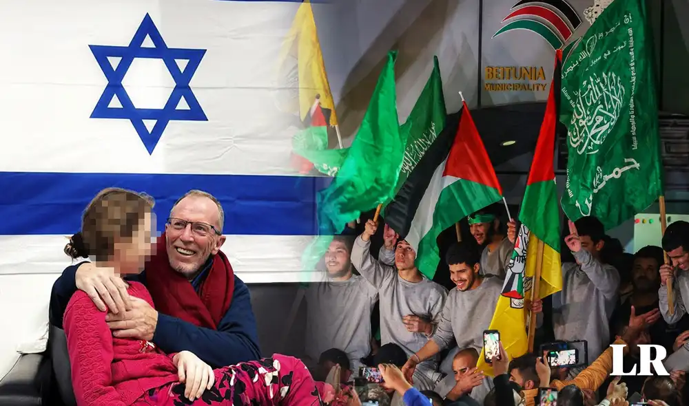 Ciudadanos israelíes y palestinos han sido liberados como parte del trato entre Israel y Hamás. Foto: composición LR/EFE/AFP Ciudadanos israelíes y palestinos han sido liberados como parte del trato entre Israel y Hamás. Foto: composición LR/EFE/AFP