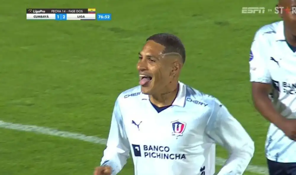 Paolo Guerrero es titular en LDU Quito. Foto: captura de ESPN.