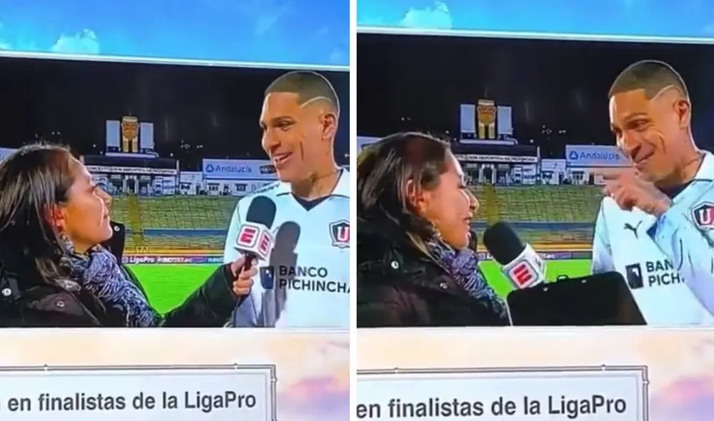 Paolo Guerrero respondió a la pregunta sobre si la 'U' se le metió en el pecho. Foto: captura/ESPN