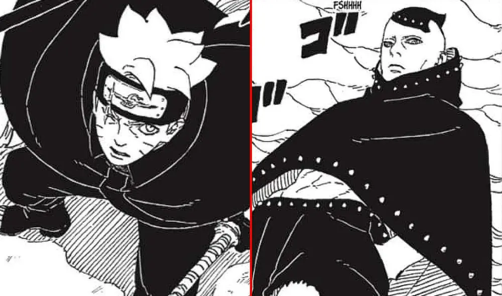 Boruto será interceptado por un grupo de villanos que tienen intenciones oscuras con él, en ‘Boruto: Two Blue Vortex’. Foto: composición LR/Manga Plus