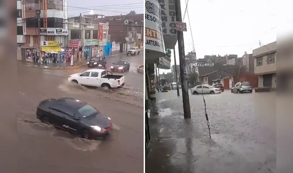Lluvias provocaron el colapso de desagües. Foto y video: Huancayo Noticias