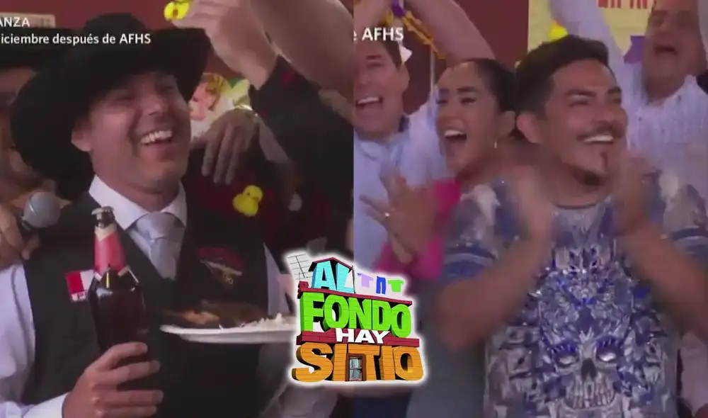 La autoridad municipal desistió de cancelar el evento y fue agasajado con varios obsequios en ‘Al fondo hay sitio’. Foto: composición LR/América TV La autoridad municipal desistió de cancelar el evento y fue agasajado con varios obsequios en ‘Al fondo hay sitio’. Foto: composición LR/América TV