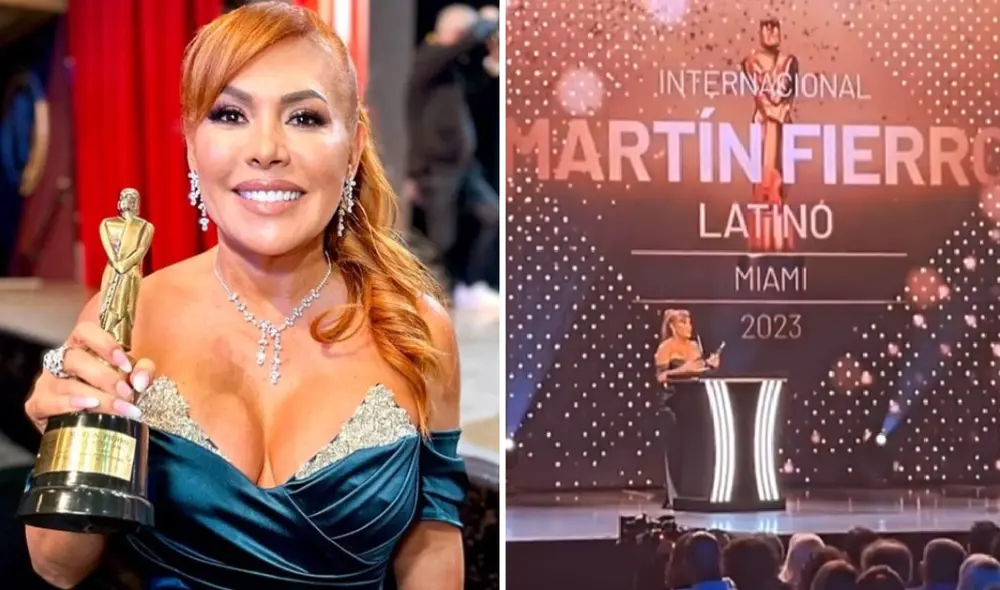 Magaly Medina obtuvo galardón en premiación realizada en Miami. Foto: composición LR/Instagram/Magaly Medina/TikTok
