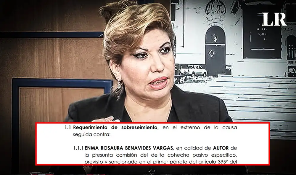 Enma Benavides, a un paso de ser salvada de investigación por cohecho pasivo. Foto: composición La República Enma Benavides, a un paso de ser salvada de investigación por cohecho pasivo. Foto: composición La República