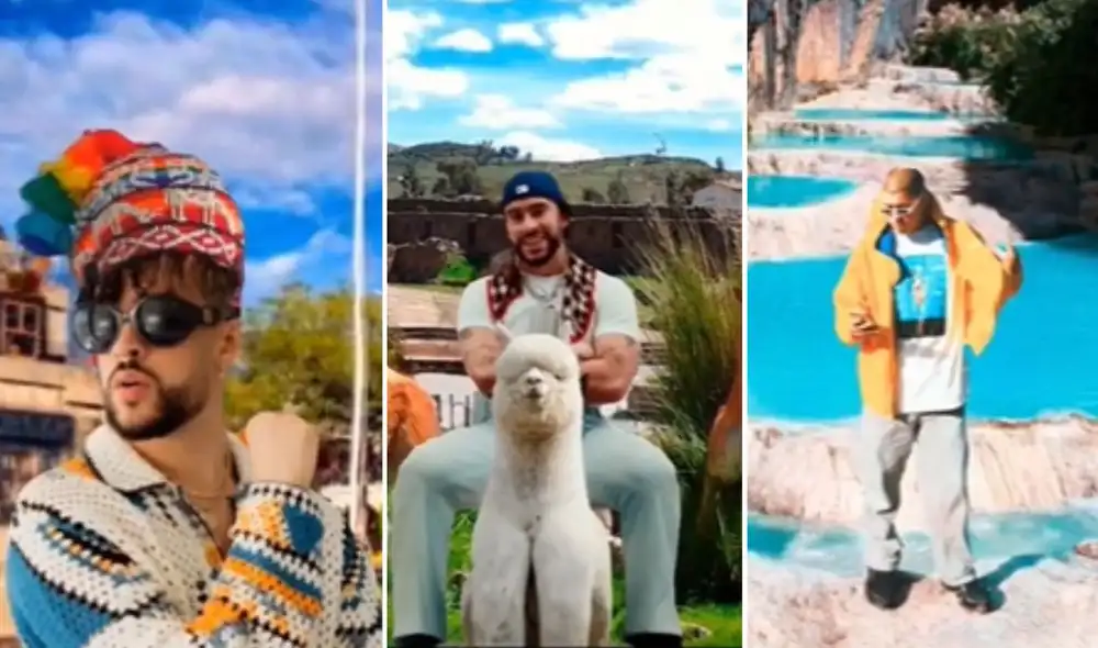 Fotos de Bad Bunny en Ayacucho fueron creadas por IA. Foto: composición LR/TikTok/Vibrant.peru Fotos de Bad Bunny en Ayacucho fueron creadas por IA. Foto: composición LR/TikTok/Vibrant.peru