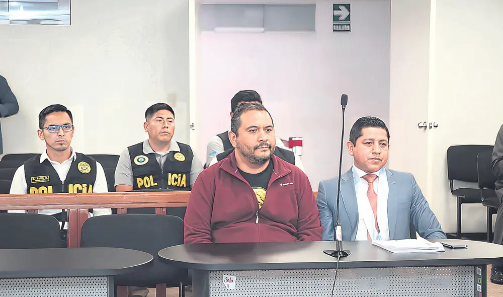 Ante la justicia. En la audiencia de control, el exasesor Jaime Villanueva Barreto. Foto: difusión