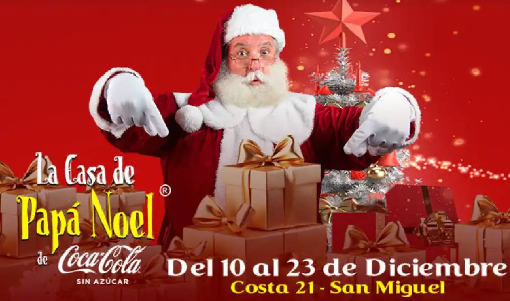 La casa de Papá Noel llega a Perú. Foto: cortesía