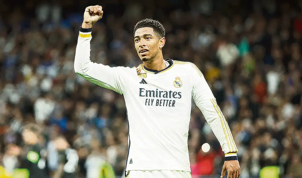 Artillero. Jude Bellingham se posiciona como el goleador del Real Madrid en la presente UEF A Champions League, con 4 anotaciones. Foto: EFE Artillero. Jude Bellingham se posiciona como el goleador del Real Madrid en la presente UEF A Champions League, con 4 anotaciones. Foto: EFE