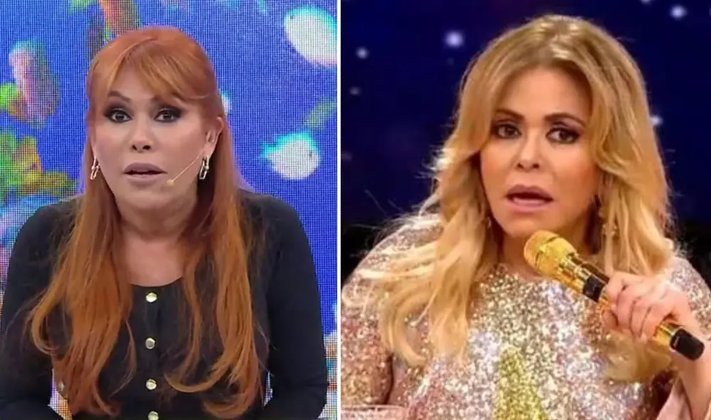 Magaly Medina y Gisela Valcárcel estaban nominadas al premio Martín Fierro este año. Foto: composición LR/capturas de ATV y América TV Magaly Medina y Gisela Valcárcel estaban nominadas al premio Martín Fierro este año. Foto: composición LR/capturas de ATV y América TV