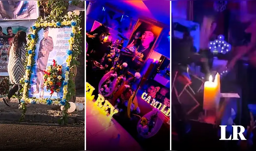 Los narcos tomaron toda una calle e hicieron una fiesta, en Chile. En las imágenes, una stripper baila con las cenizas del fallecido. Foto: composición LR/capturas