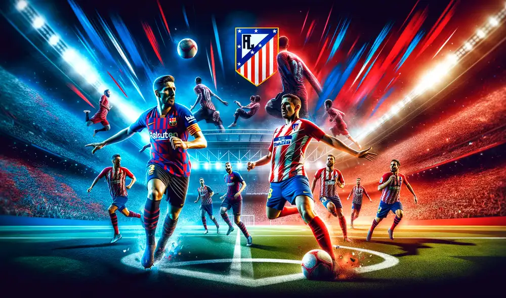 Barcelona vs. Atlético Madrid EN VIVO y EN DIRECTO desde el estadio Olímpico de Montjuic. Foto: IA