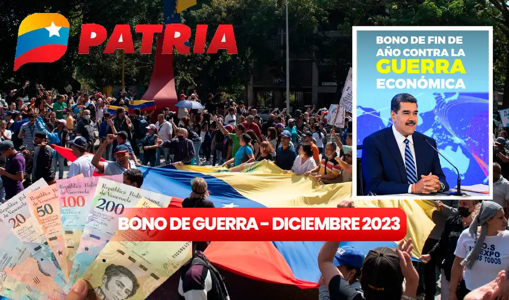 Mira aquí todas las últimas noticias del Bono de Guerra de diciembre. Foto: composición LR/Bono de Guerra/dossier Venezuela/Patria/Carnet de la Patria Mira aquí todas las últimas noticias del Bono de Guerra de diciembre. Foto: composición LR/Bono de Guerra/dossier Venezuela/Patria/Carnet de la Patria