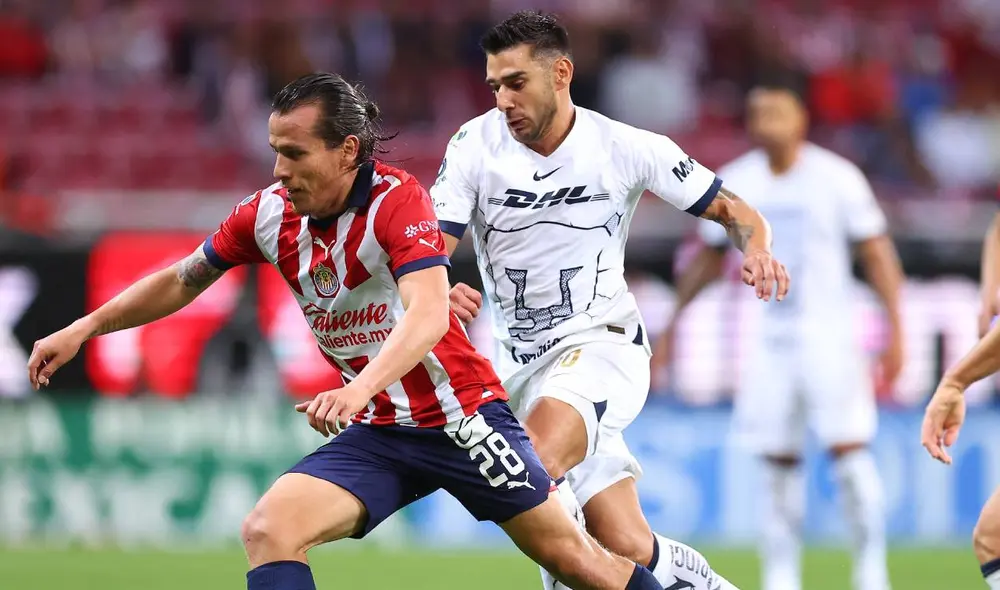 Chivas cierra la llave como visitante contra Pumas. Foto: Chivas.