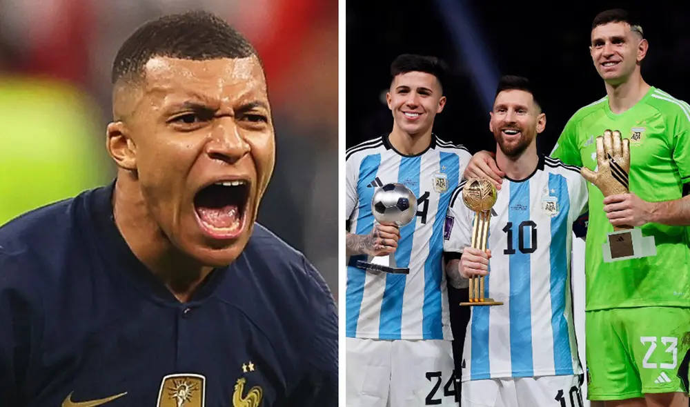 Kylian Mbappé terminó como goleador del Mundial Qatar 2022, pero no pudo proclamarse campeón al perder por penales con Argentina. Foto: composición/GLR/EFE | Video: Star Plus