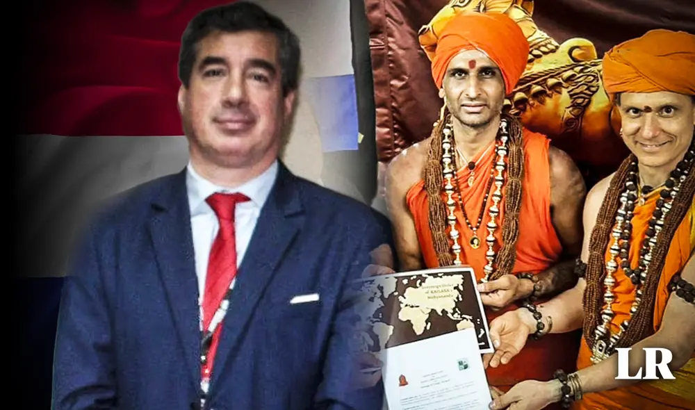 Arnaldo Chamorro, jefe de gabinete del Ministerio de Agricultura y Ganadería de Paraguay, fue destituido de su cargo tras firmar supuestos convenios con Kailasa. Foto: composición LR/Pixibay/@srinithyananda/Instagram Arnaldo Chamorro, jefe de gabinete del Ministerio de Agricultura y Ganadería de Paraguay, fue destituido de su cargo tras firmar supuestos convenios con Kailasa. Foto: composición LR/Pixibay/@srinithyananda/Instagram