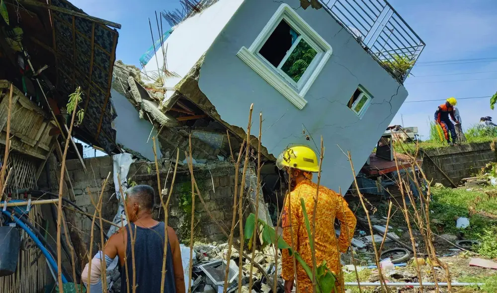 El terremoto tuvo una magnitud de 7,6 al sur de Filipinas. Foto: Agencia EFE