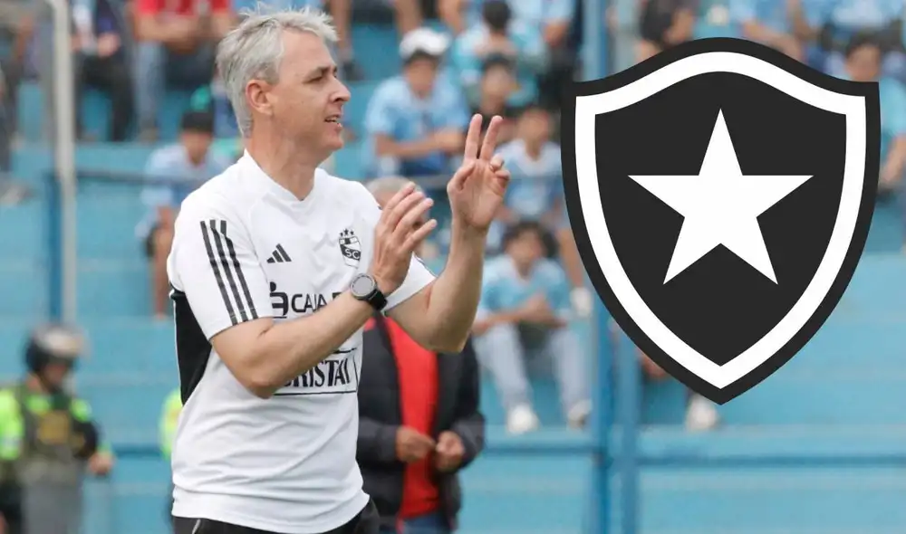 Tiago Nunes solo sumó 4 empates con Botafogo. Foto: composición GLR.