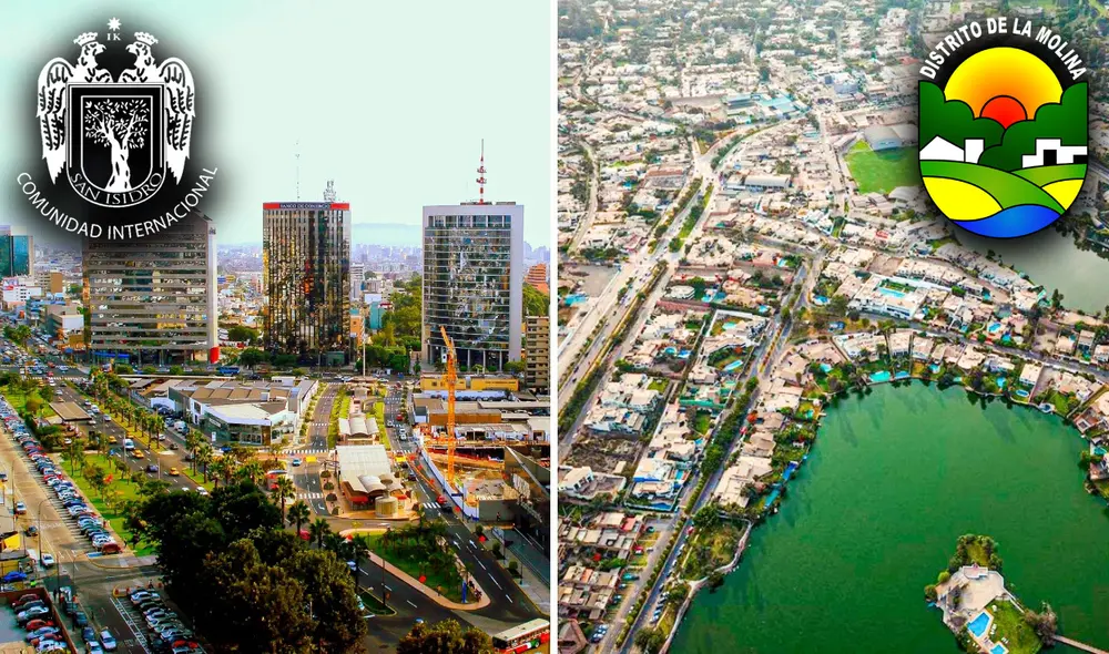 San Isidro y La Molina son dos distritos muy populares de Lima. Foto: composición LR/Viajes del Perú/Bolsa Inmobiliaria